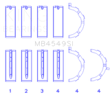 King Ford EcoBoost 3.5L/3.7L V6 Main Bearing Set - Size STD