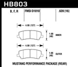Hawk 15-17 Ford Mustang Performance DTC-60 Rear Brake Pads